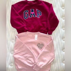 GAP Kids Red and Pink Sweatshirts 2 items
